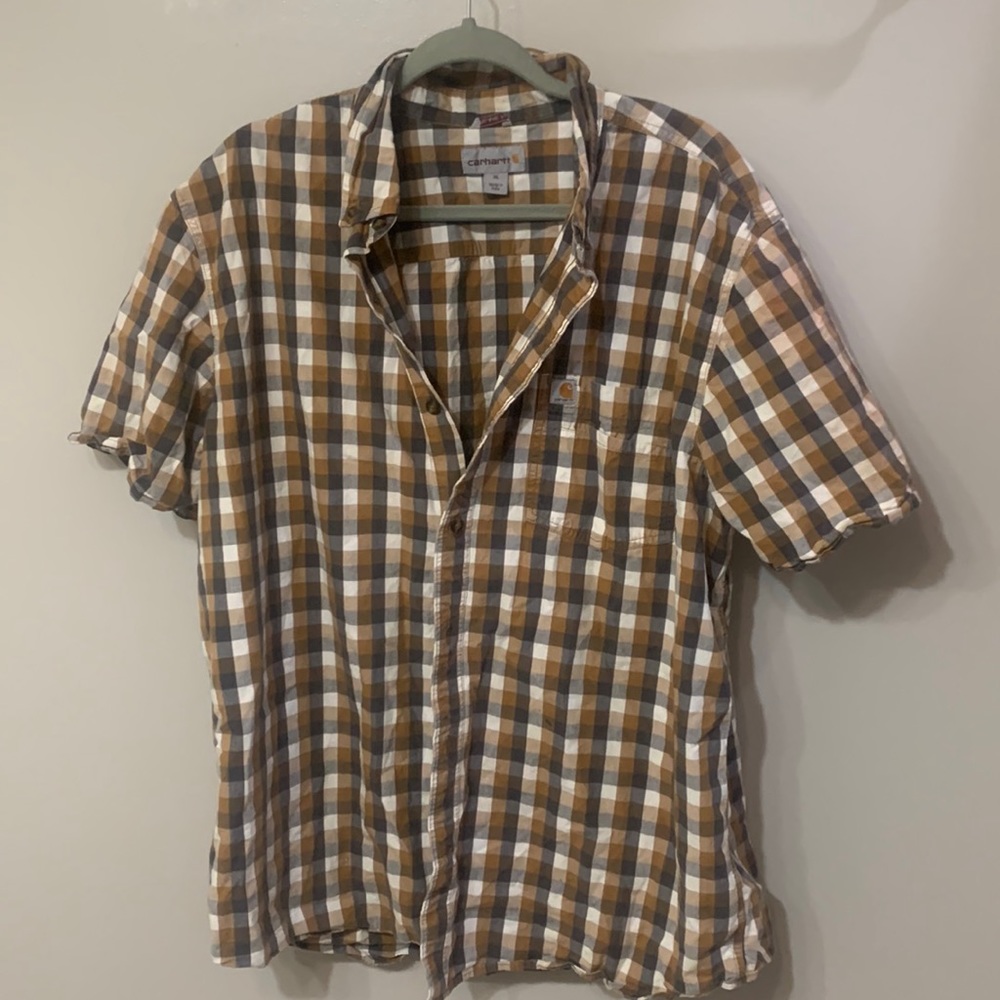 button down carhartt shirt
